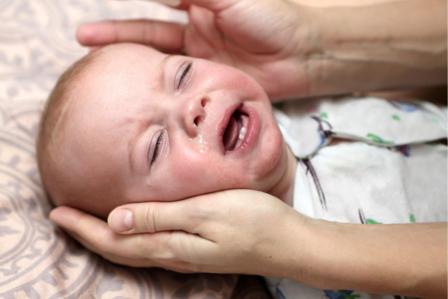 congestion and baby sleep getting help from Mom