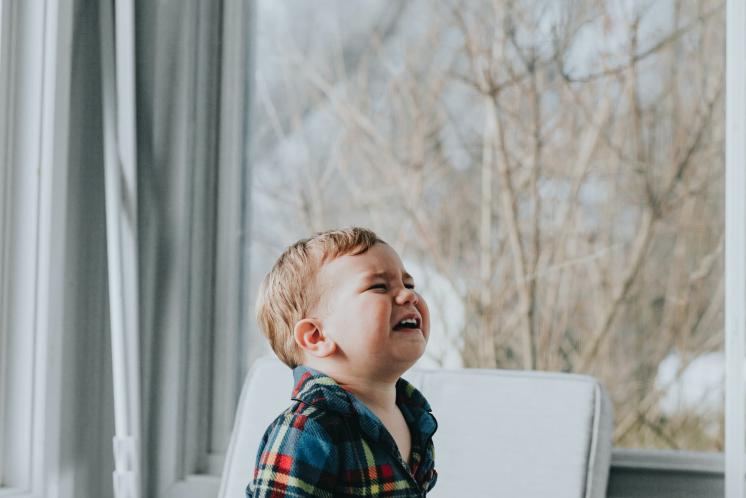 baby upset at the start of bedtime and crying when entering the nursery