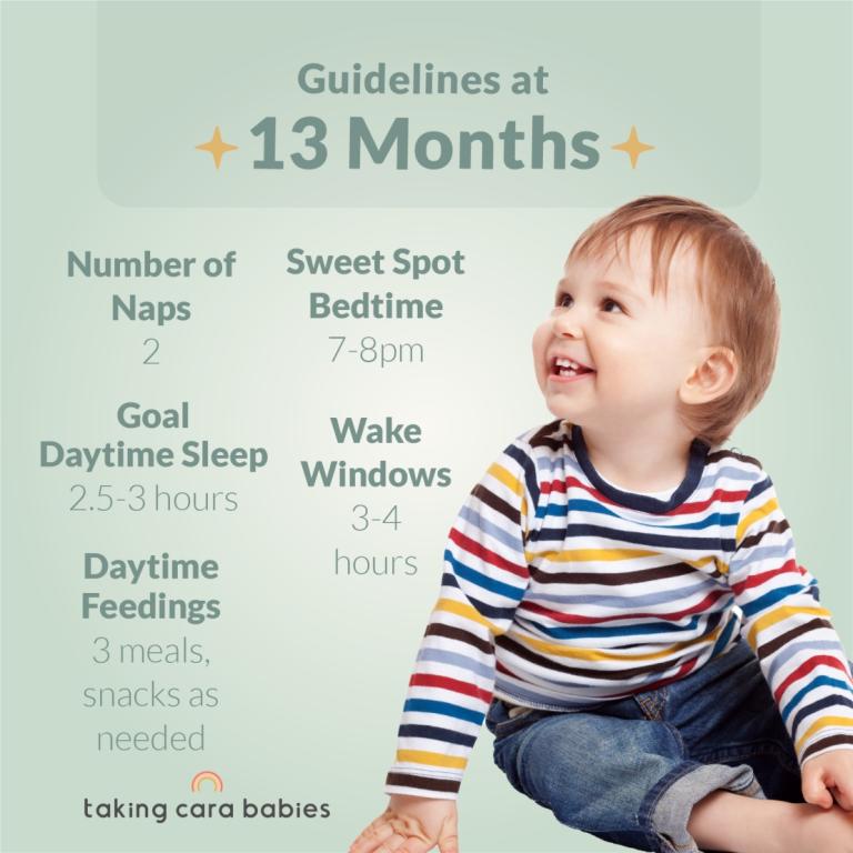 13 month sleep guidelines