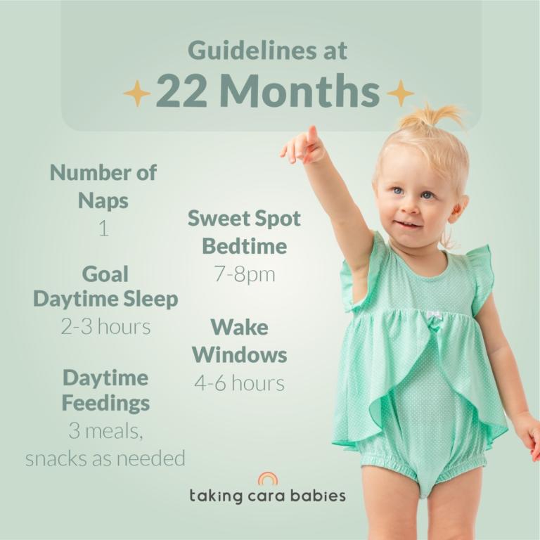 22 month sleep guidelines