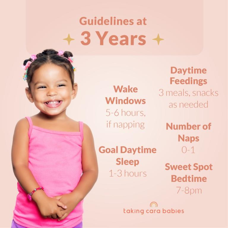 3 year old sleep guidelines