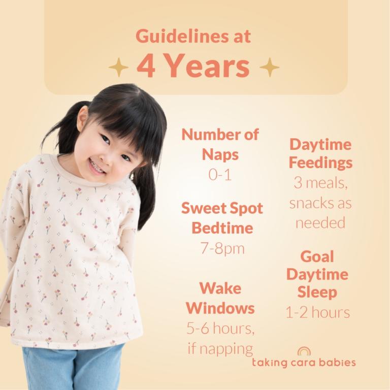 4 year old sleep guidelines